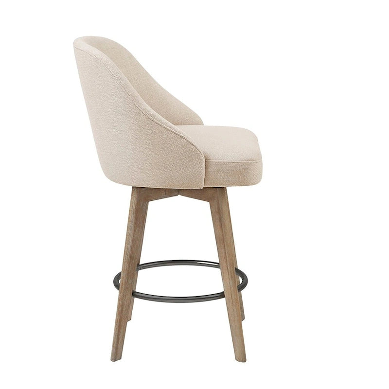Bar Stool with 360 Degree Swivel Seat For Dining Room, Coffee Shop