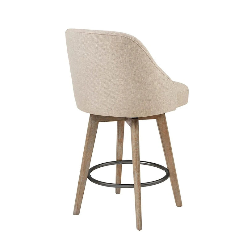 Bar Stool with 360 Degree Swivel Seat For Dining Room, Coffee Shop
