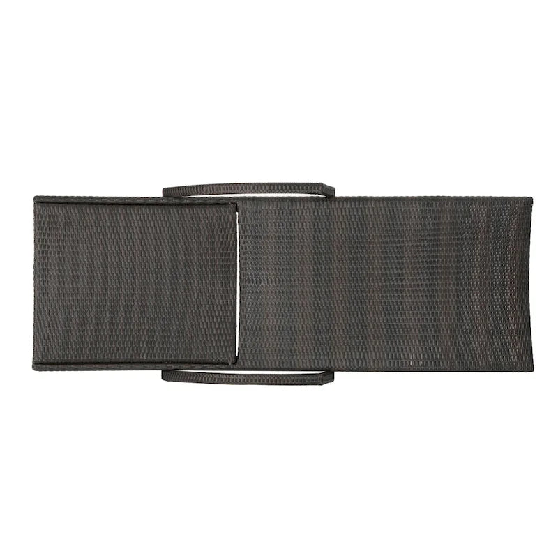 Roomfitters PE Wicker Chaise Lounge with Arm for Outdoor Relaxation, Adjustable Backrest, Stylish Patio Furniture
