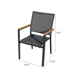 Catania Dark Gray 11-Piece Aluminum Outdoor Dining Set with Sling Set in Pewter - N/A