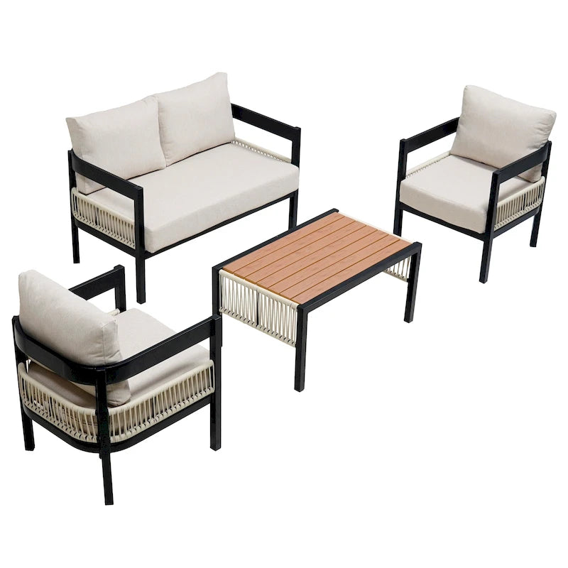 Multi-person Outdoor Iron Sofa Set