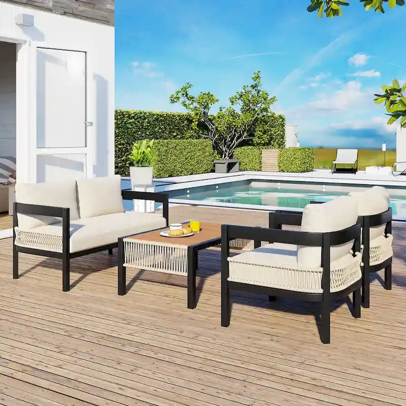 Multi-person Outdoor Iron Sofa Set