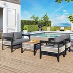 Multi-person Outdoor Iron Sofa Set