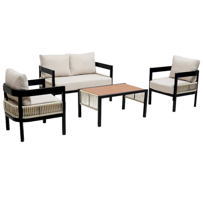 Multi-person Outdoor Iron Sofa Set