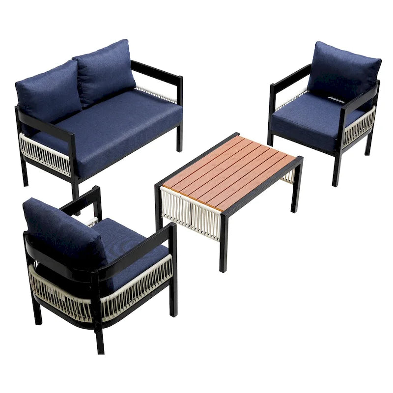 Multi-person Outdoor Iron Sofa Set