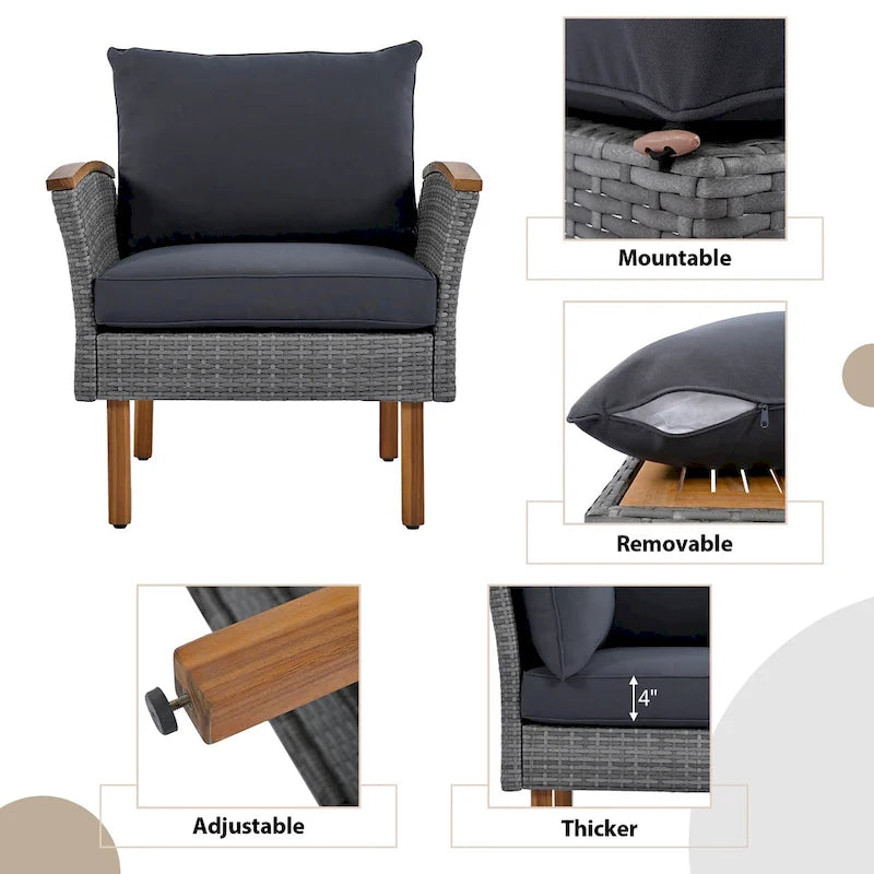 9-Piece Outdoor Conversation Set