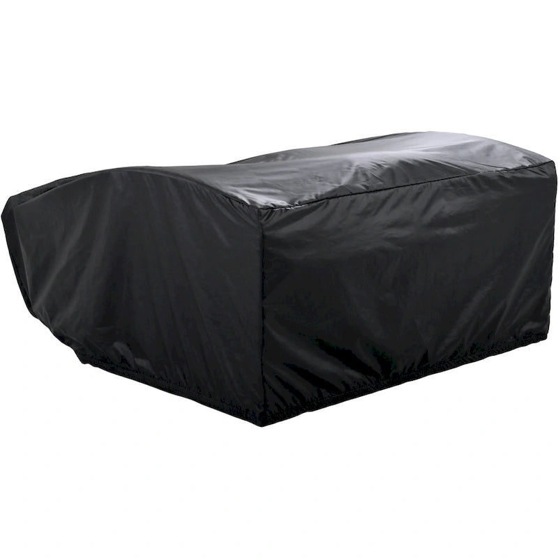 PE Wicker Rattan Double Chaise Lounge, 2-Person Reclining Daybed with Adjustable Back and Cushions, Patio Sun Lounger