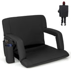 Costway 1/2 PCS Stadium Seat for Bleachers Bleacher Chair with 6