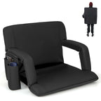 Costway 1/2 PCS Stadium Seat for Bleachers Bleacher Chair with 6