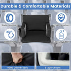 Costway 1/2 PCS Stadium Seat for Bleachers Bleacher Chair with 6