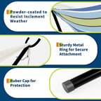 Hammock with Stand for Outside, 2-Person Outdoor Portable Hammock, 500lb Capacity + Waterproof Carry Bag