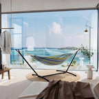 Hammock with Stand for Outside, 2-Person Outdoor Portable Hammock, 500lb Capacity + Waterproof Carry Bag