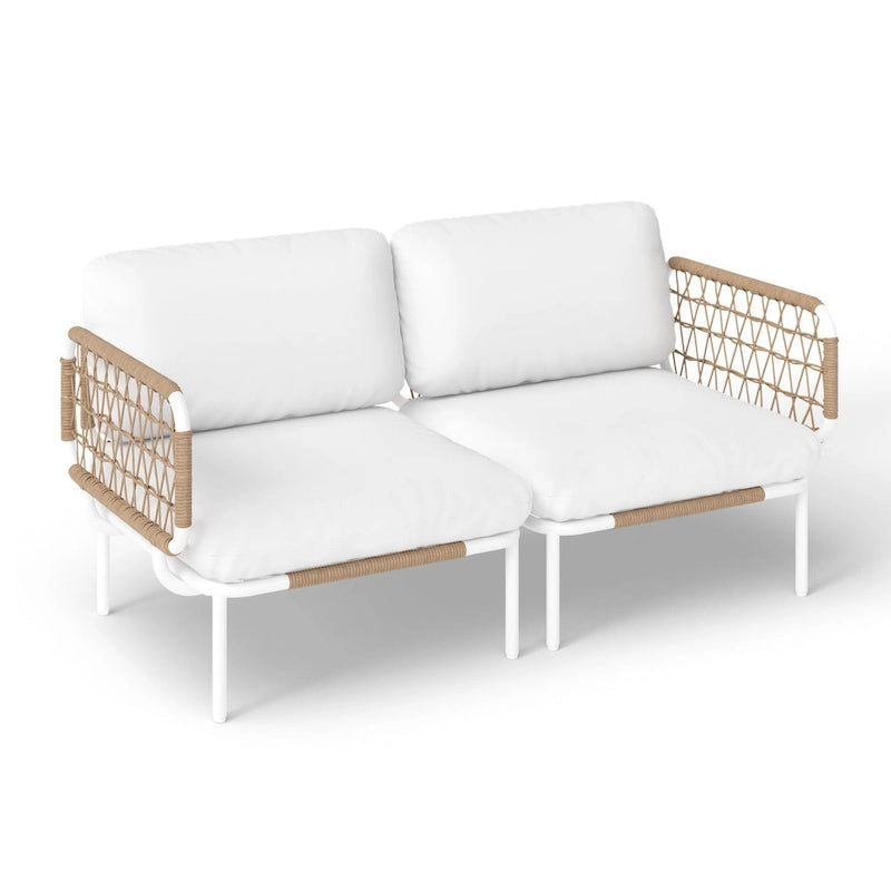 Outdoor Patio Sectional Sofa Set Cushioned Conversation Seating Set