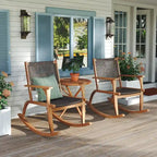 2 Pieces Patio Rocking Chair Set