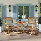 2 Pieces Patio Rocking Chair Set