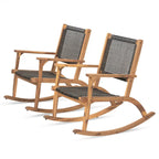 2 Pieces Patio Rocking Chair Set