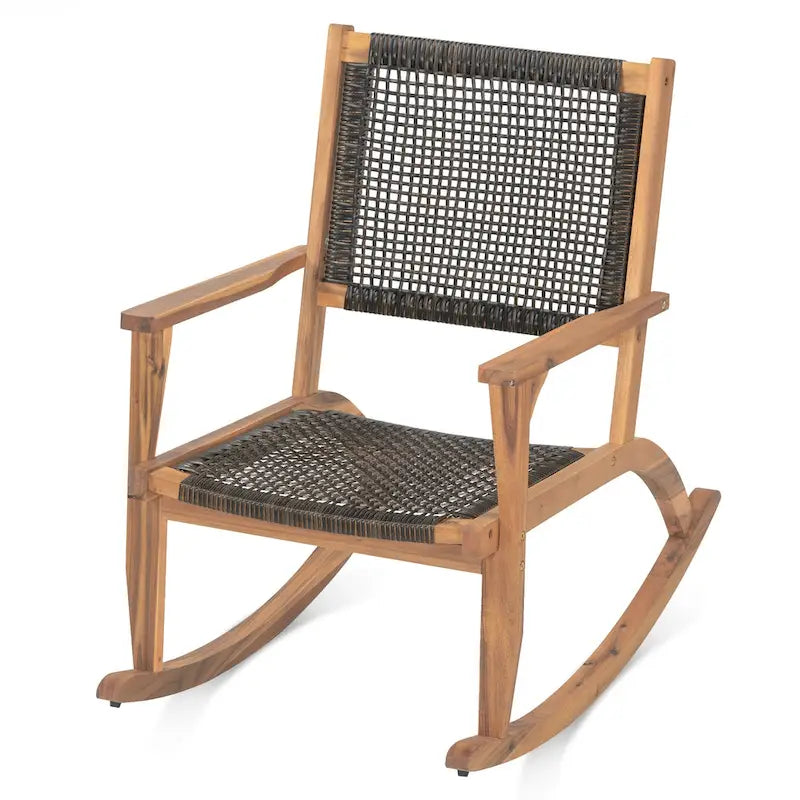 2 Pieces Patio Rocking Chair Set