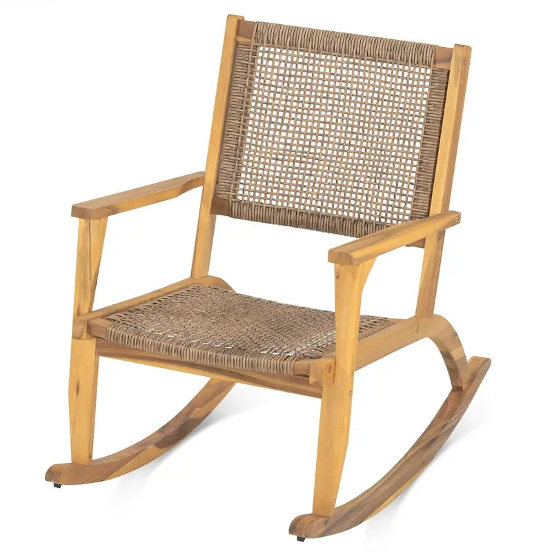 2 Pieces Patio Rocking Chair Set
