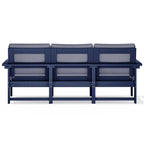 Outdoor Patio HDPE Sectional Sofa and Table Set, Removable Cushions Included