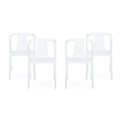 Orchid Outdoor Stacking Dining Chair (Set of 4) by Christopher Knight Home - 21.50  W x 19.50  D x 30.50  H