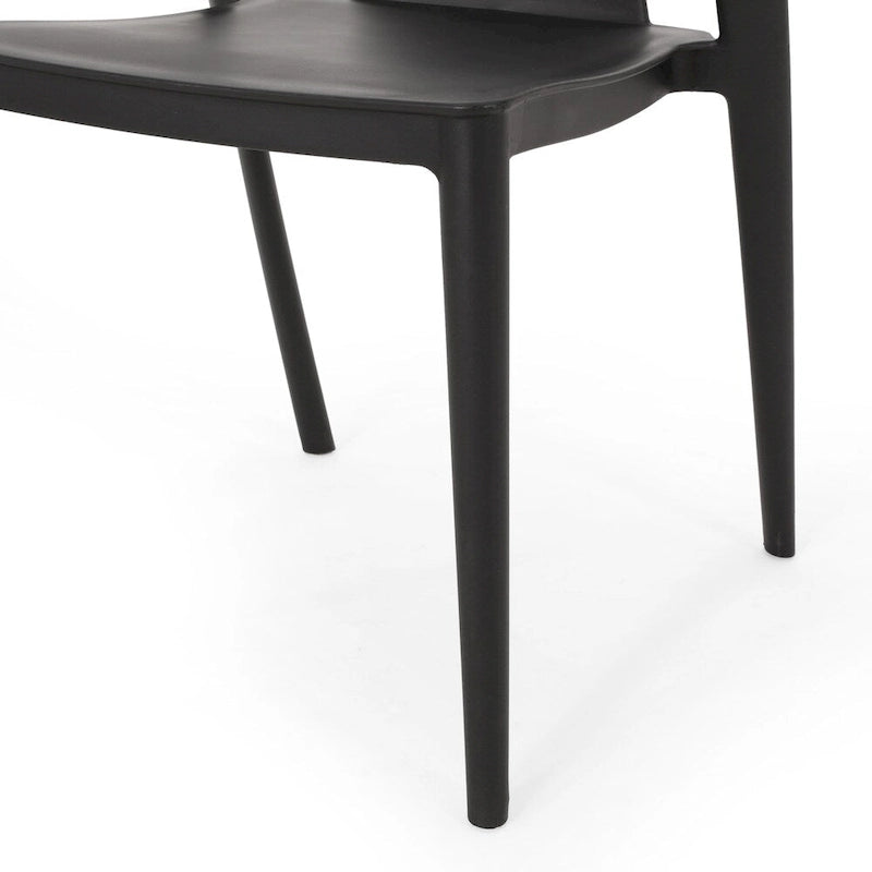 Orchid Outdoor Stacking Dining Chair (Set of 4) by Christopher Knight Home - 21.50  W x 19.50  D x 30.50  H