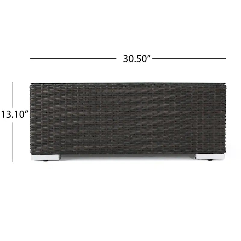 Santa Rosa Outdoor 8-piece Wicker Sectional Sofa Set with Cushions by Christopher Knight Home