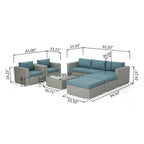 Santa Rosa Outdoor 8-piece Wicker Sectional Sofa Set with Cushions by Christopher Knight Home