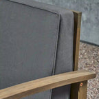 Perla Acacia 5-piece Chat Set with Cushions by Christopher Knight Home