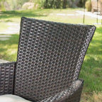 Ava Outdoor 3-piece Aluminum Square Bistro Set with Cushions by Christopher Knight Home