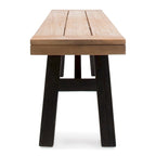 Bettina Outdoor Acacia Wood Rustic Bench by Christopher Knight Home