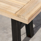 Bettina Outdoor Acacia Wood Rustic Bench by Christopher Knight Home