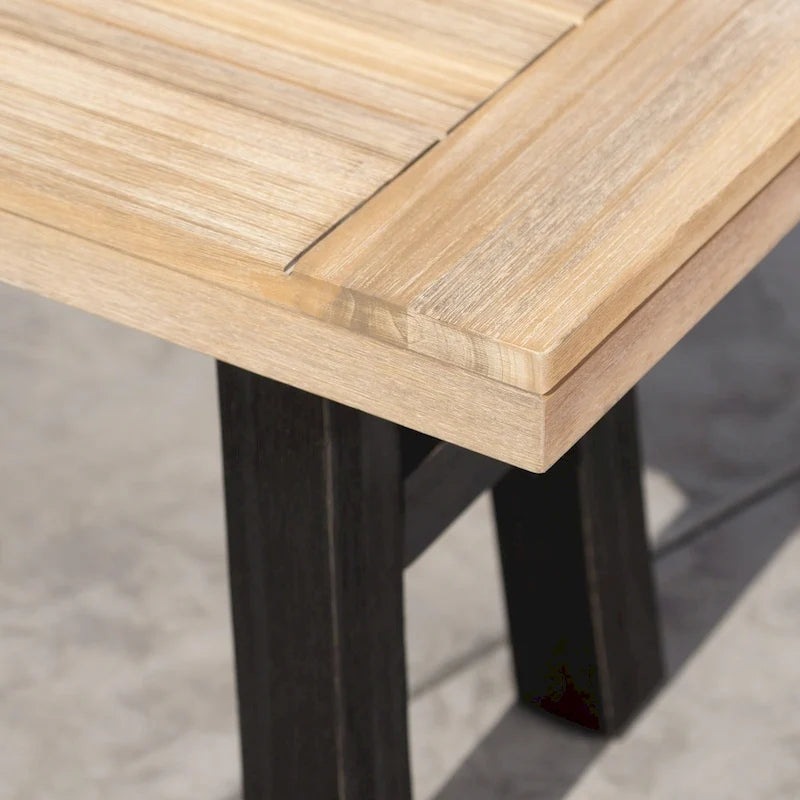 Bettina Outdoor Acacia Wood Rustic Bench by Christopher Knight Home