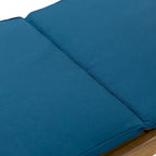 Caily Outdoor Acacia Wood Outdoor Chaise Lounge with Cushions by Christopher Knight Home