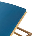 Caily Outdoor Acacia Wood Outdoor Chaise Lounge with Cushions by Christopher Knight Home