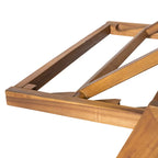 Caily Outdoor Acacia Wood Outdoor Chaise Lounge with Cushions by Christopher Knight Home