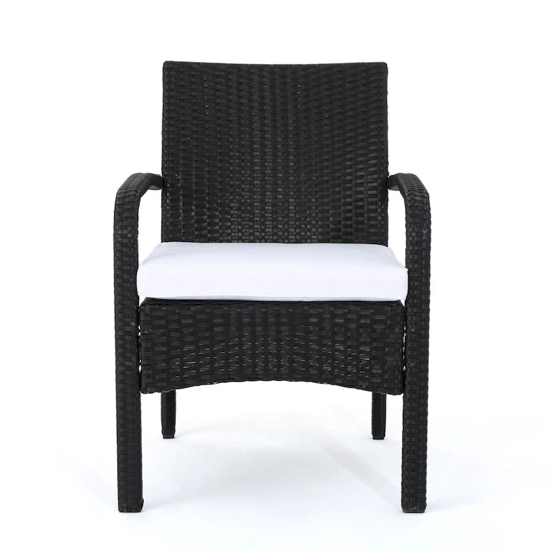 Cordoba Outdoor Wicker 4-piece Conversation Set with Cushions by Christopher Knight Home