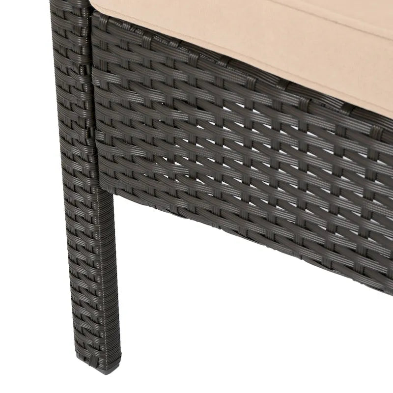 Cordoba Outdoor Wicker 4-piece Conversation Set with Cushions by Christopher Knight Home