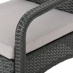 Cordoba Outdoor Wicker 4-piece Conversation Set with Cushions by Christopher Knight Home
