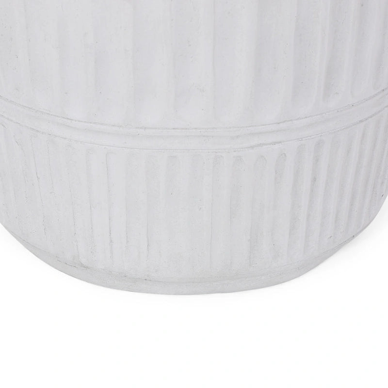 Travis Outdoor Lightweight Concrete Side Table by Christopher Knight Home