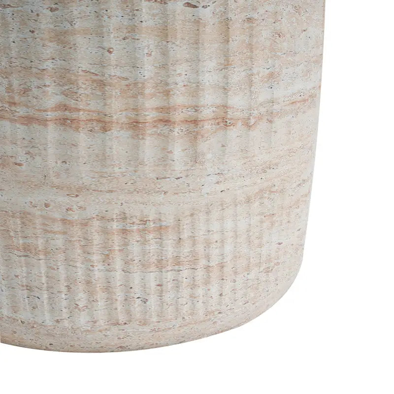 Travis Outdoor Lightweight Concrete Side Table by Christopher Knight Home