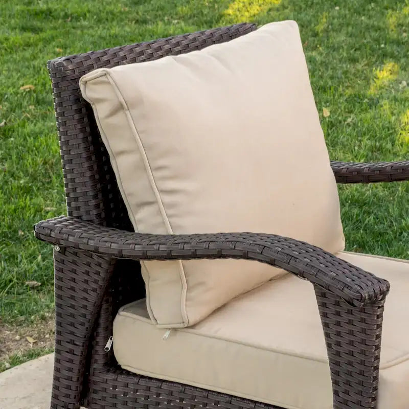 Honolulu Outdoor Wicker Club Chair with Cushion (Set of 2) by Christopher Knight Home