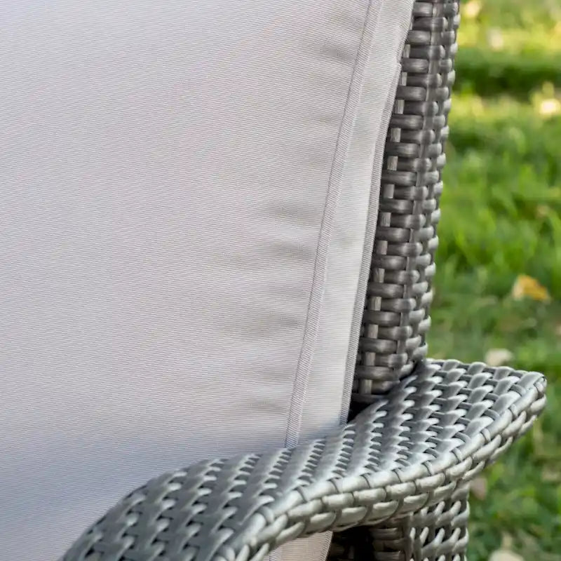 Honolulu Outdoor Wicker Club Chair with Cushion (Set of 2) by Christopher Knight Home