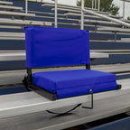 Outdoor Leisure Products 21   folding stadium chair in blue