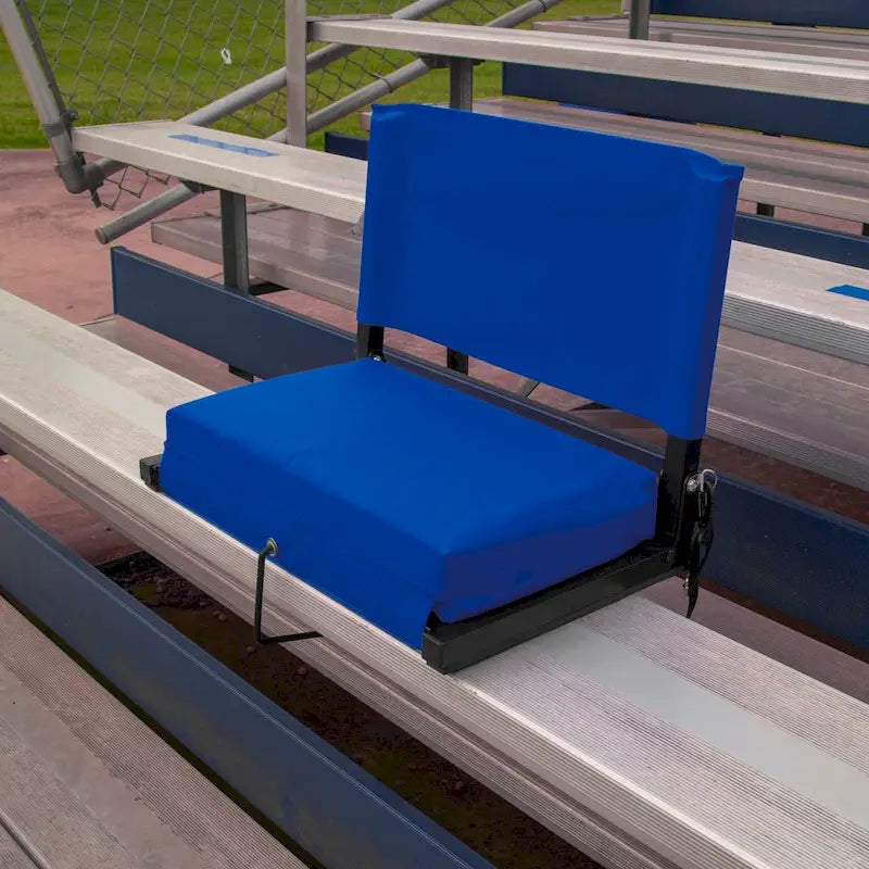 Outdoor Leisure Products 21   folding stadium chair in blue