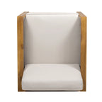 Linwood Outdoor Acacia Wood and Wicker Club Chair by Christopher Knight Home - N/A