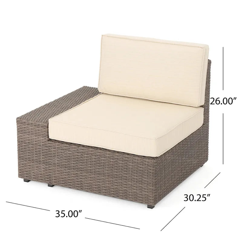 Best Sail Bridge 12-piece Brown Wicker Sofa Set with Cushions by Havenside Home