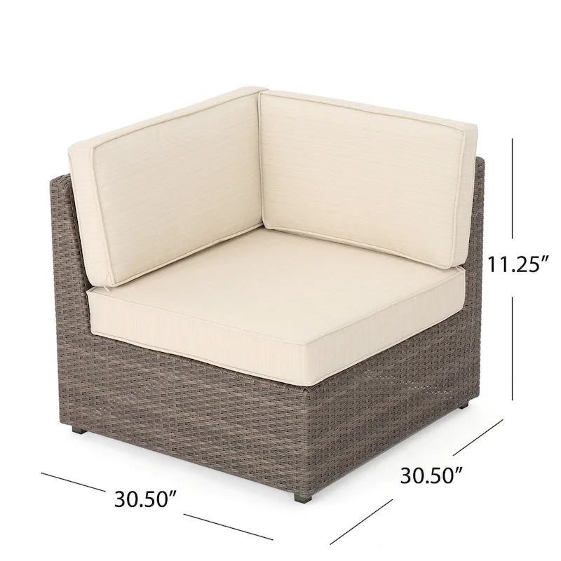 Best Sail Bridge 12-piece Brown Wicker Sofa Set with Cushions by Havenside Home