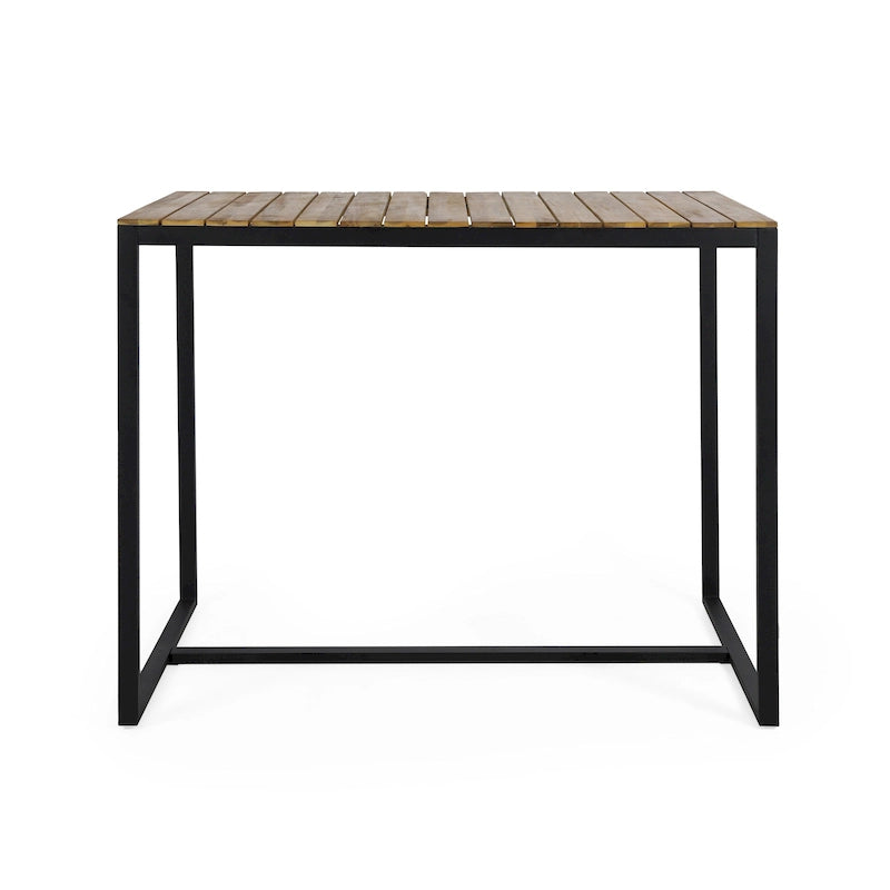 Elkhart Outdoor Modern Industrial Acacia Wood Bar Table by Christopher Knight Home - 51.25  W x 27.50  D x 40.25  H