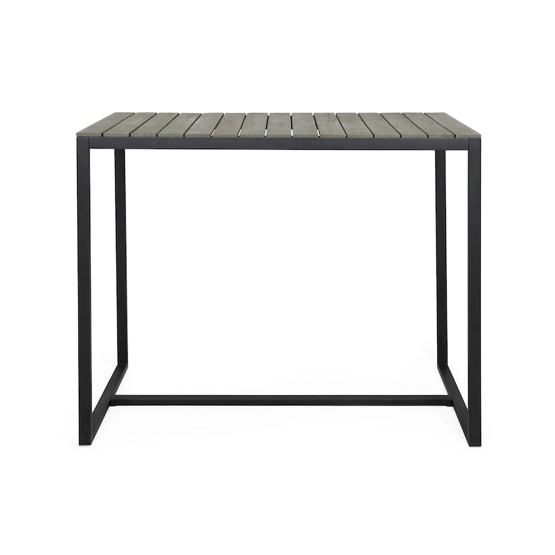 Elkhart Outdoor Modern Industrial Acacia Wood Bar Table by Christopher Knight Home - 51.25  W x 27.50  D x 40.25  H