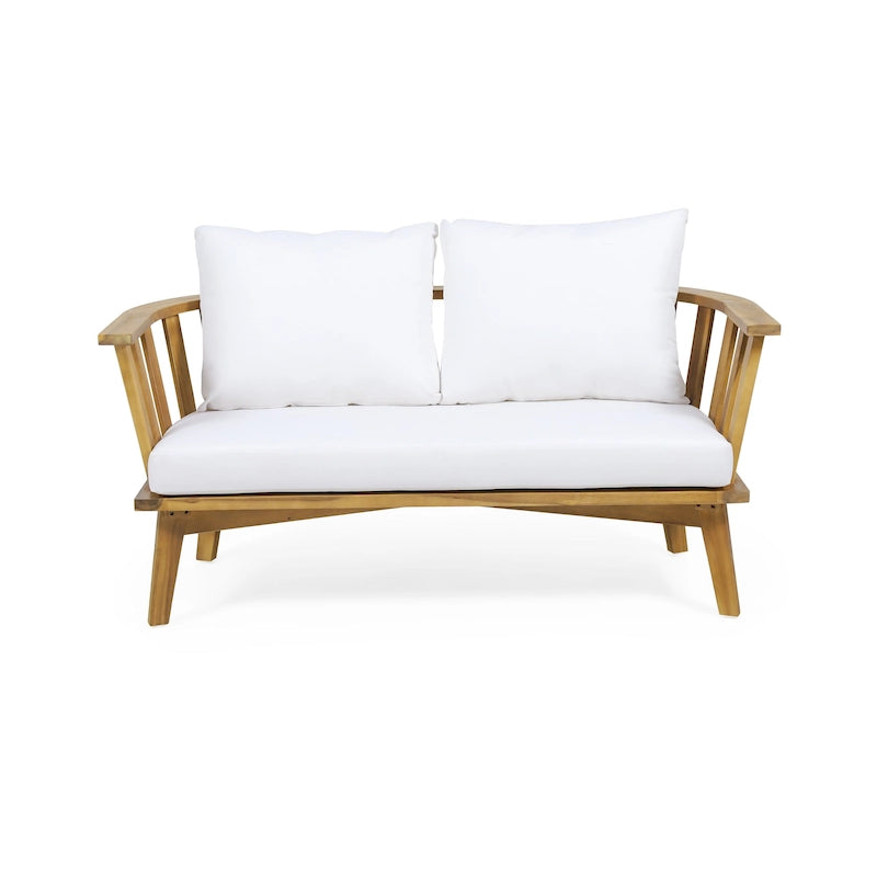 MacArthur Acacia Wood Loveseat by Christopher Knight Home
